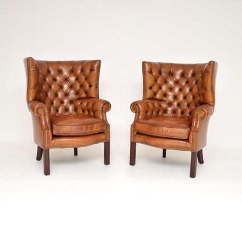 Pair antique leather - antique, barrel