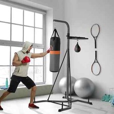 Punchbag & Speedball Boxing Station Frame Freestanding - Grey