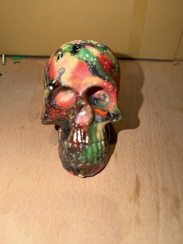 Plastic moulded skull - moulded, from