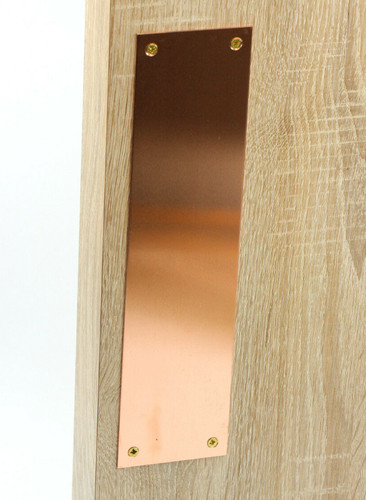 Copper door push - door,