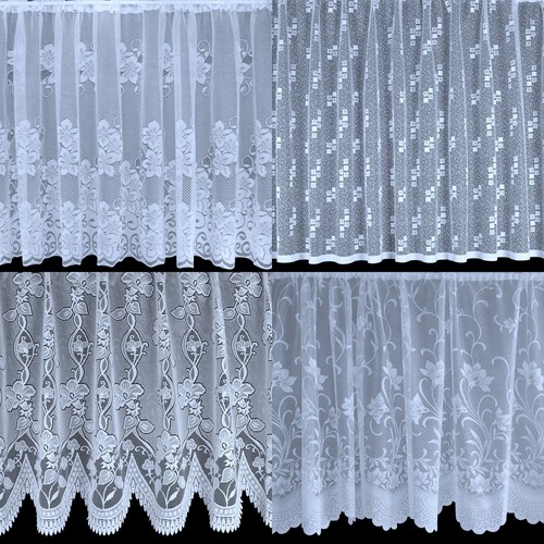Net window white lace curtains - window,