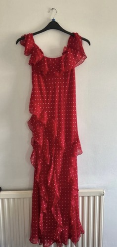 Ladies dress size red - dress,