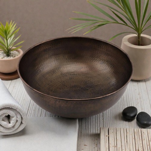 Handmade copper pedicure bowl - pedicure,