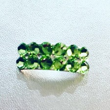 Irish Dancing Shoe Buckles Pump Light Soft Shoe Pomp Set Of 6.Green Peridot