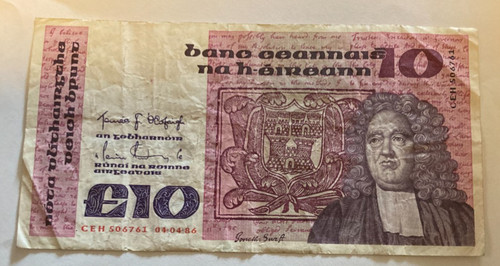 1981 ireland banknote - ireland,
