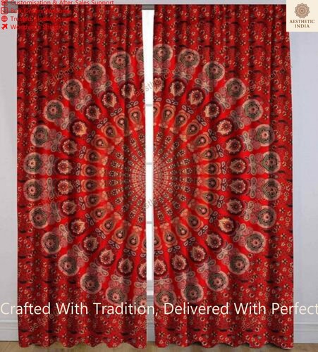 Mandala window curtains indian - mandala,