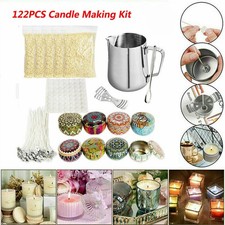 122PCS Candle Making Kit DIY Candles Craft Tool Set Pouring Pot Wicks Wax Gift