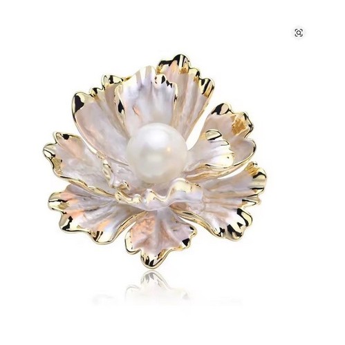 Elegant peony flower brooch - peony,