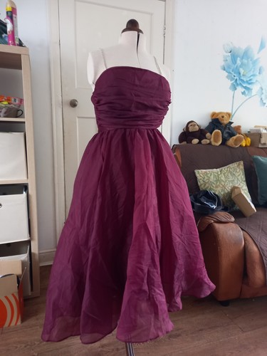 Quiz organza wine party dress - quiz,