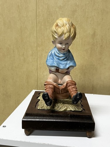 Vintage potty boy figurine - vintage,