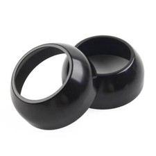 2pcs Black Aluminium Fork Boot