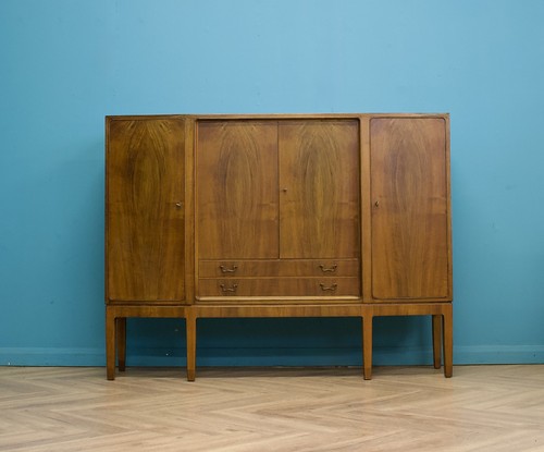 Mid century walnut highboard - century,