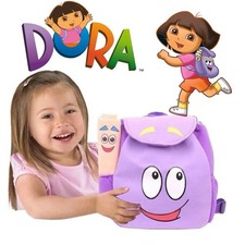 Dora Explorer bag Backpack Purple Soft Plush Backpack with Map Toys Kids Gift UK
