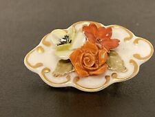 Vintage Adderley Floral porcelain Bone china Brooch