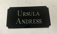 Ursula Andress (James Bond) - 95x50mm Engraved Plaque for Signed Memorabilia