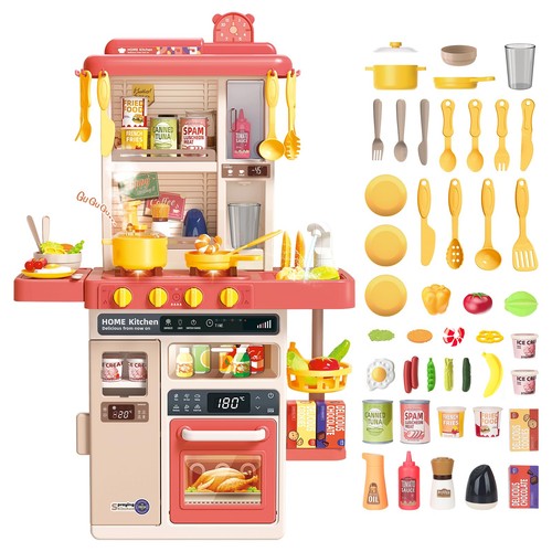 Kids play kitchen pretend - kids,