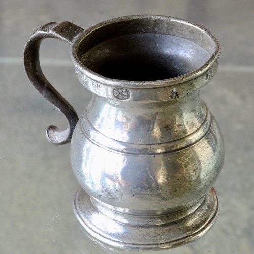 Antique pewter gill measure - antique,