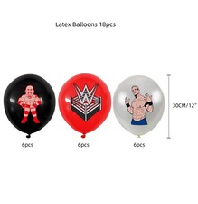 WWE Wrestling Balloon Wrestle Show Wrestler Birthday Party Decoration 18pcs 12"