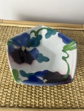 Janice Tchalenko Dartington Pottery Small Pentagon Dish 16cm Rare