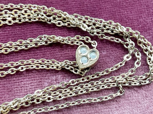 Antique gold filled heart - gold,