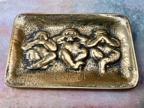Vintage solid brass - vintage, three