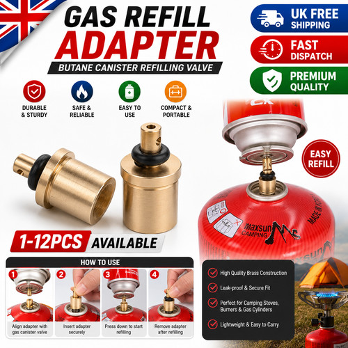 Gas refill adapter - gas,