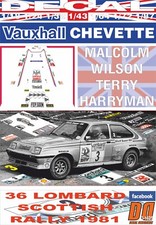 DECAL VAUXHALL CHEVETTE 2300 HSR T.POND SCOTTISH R. 1981 WINNER (06)