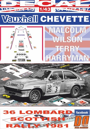 Decal vauxhall chevette 2300 - chevette,