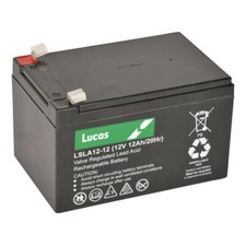 LUCAS 12V 12AH Rechargeable Battery (replaces 14-15ah} leisure /mobility scooter