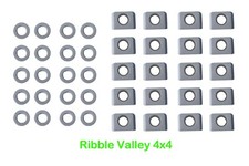 PZ HAYBOB 20 x STOP RINGS AND 20 X NYLON BLOCKS - HAYBOB TINE FITTINGS