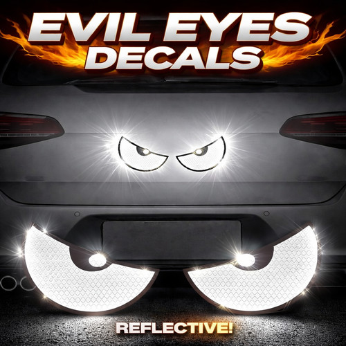 Evil monster eyes reflective - evil,