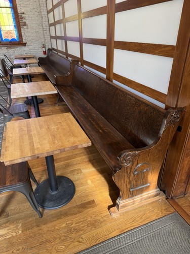 Antique pew 122 years - ft, (122