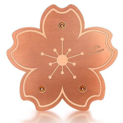 Bird bath copper disk - copper, 1pcs