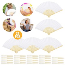 24x White Paper Fan Folding