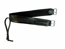 WESTERN LEATHER REAR CINCH LATIGO WAFFLE STAMPED HAND CARVED FLANK GIRTH .