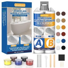 Bath Repair Kit White, Quadence Ceramic Tile Repair Kit or Fiberglass, Enamel