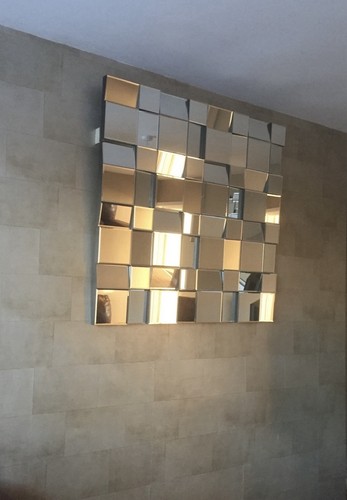 Square geometric mosaic wall - square,