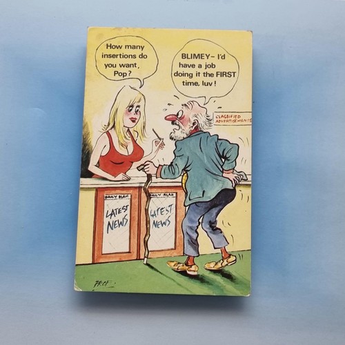Saucy comic postcard - saucy,