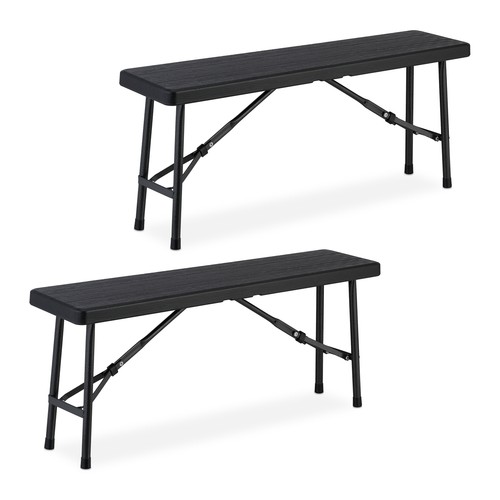 Black picnic benches camp - black,