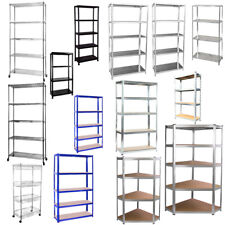 Metal/Plastic Heavy Duty Shelves Shelving Unit Racking Boltless Storage Shelf UK