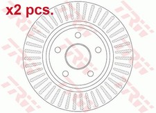 X2 PCS FRONT BRAKE DISC ROTORS