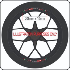 Wheel Rim Stickers / Decals to suit Aprilia Motorcycles with 17" wheels