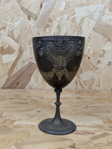Vintage goblet chalice metal - vintage, goblet/chalice