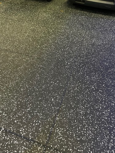Rubber gym flooring tiles - , with