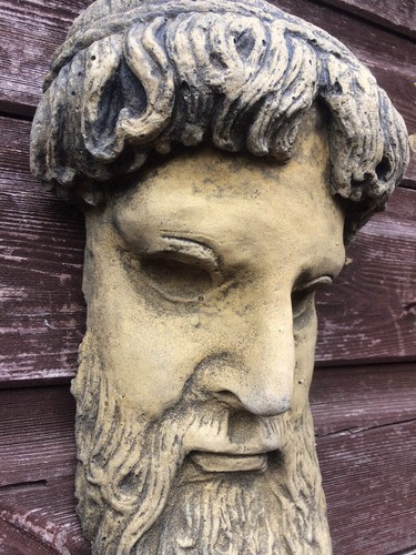 Zeus greek god face sculpture - greek,