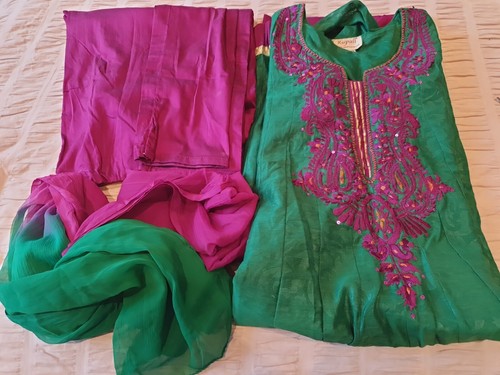 Piece green churidar - 3,