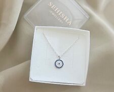 925 Sterling Silver Evil Eye Necklace, Evil Eye Charm