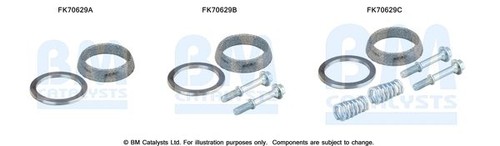 Exhaust system pipe - pipe, mounting