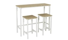 Bolitzo Oak White Bar Table &