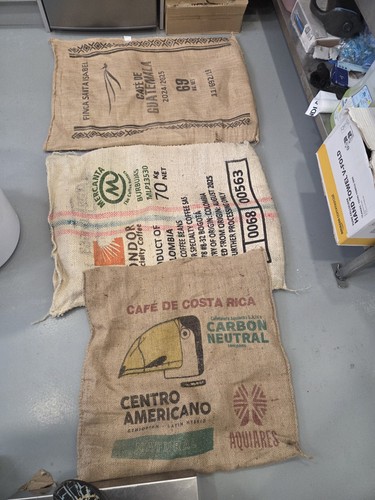 Coffee sacks - sacks, x3